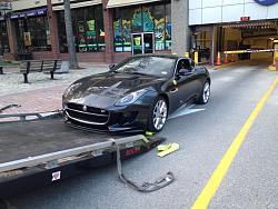 Slashed Tire, Jaguar Roadside Assistance, Scarborough Jaguar-tow.jpg