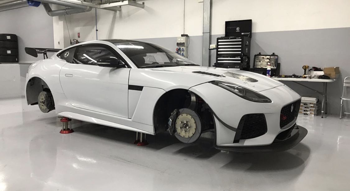 Iconic Auctioneers  A pair of Jaguar F-Type SVR GT4 Race Cars and spares  package-Sold