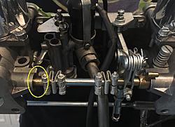 Throttle Return Spring from lever on front carb to anchor bracket 64 3.8 MOD-no-spring-lever-post-restoration.jpeg