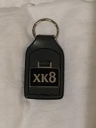 Hand Made by Classic Leather Fobs UK XK8 Leather and Enamel Keychain-s-l1600.jpg