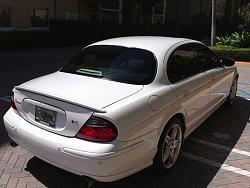 2003 Jaguar S-Type R- Rare white w/tan int.-jag-rear-side.jpg