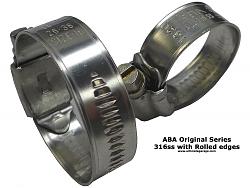 Engine oil and tranny oil cooler hoses leaking. FAQ-hose-clamps-abaorig316ss.jpg