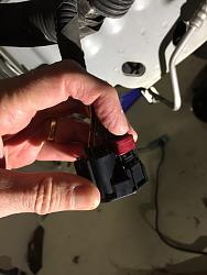 Remove radiator from S-type 3.0 - how to plug transmission cooling lines-bumper-connector-red-part.jpg