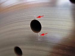 Front/Rear Rotor Application Question...-rotor-crack-drilled-hole.jpg