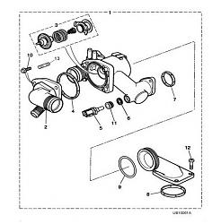 03 S-Type 4.2 ongoing leak situation-thermostat-water-outlet-pipe.jpg