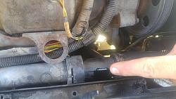 2004 X Type lost coolant in a crack on plumbing part in front of the Radiator-13835751_10205116175824121_454160070_o.jpg