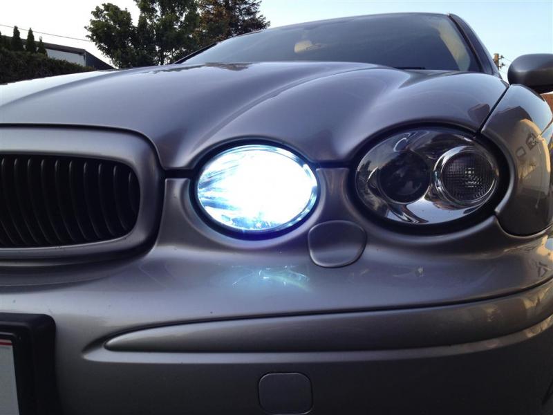 Jaguar X-Type H1 H1 501 55w ICE Blue Xenon HID High/Low/Side Headlight Bulbs Set