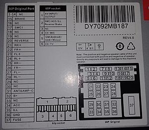 2 DIN Android Radio on X-Type 2006 - Complete Installation-etichetta-vista-retro-e-connettori.jpg