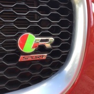 Sport en Métal Noir Argent badge style Emblème Pour Jaguar S X F Type XK XJ XF XE