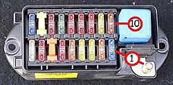 daimler six 1996 radio and seat memory not working-jaguar-daimler-xj6-sovereign-x300-fuse-box-rear.jpg