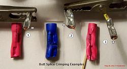 Connection options, splicing electrical wires and how to do it right, and WRONG!-butt_splice_crimp_examples_2of2.jpg