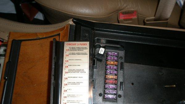 Fuse Panel # 3 position 7 blown if its less than 5 Amp ... 2009 cadillac fuse box 