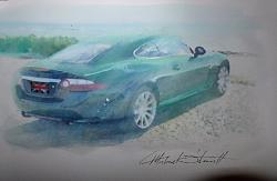 I did a watercolor painting of my xk-xkatbeach.jpg