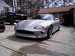 Dad got his body kit on the XKR-dadsjag.jpg