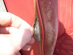 Repaired leather bolster lasted less than two months.-gauze.jpg
