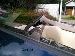 Convertible roof stuck open with gap between window and roof and rear windows down-correct-latchcover.jpg