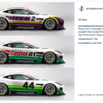 FIA Series Jaguar F-Type GT3 Racecar Renderings