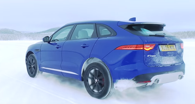 José Mourinho Takes New Jaguar F-Pace Through the Icy Paces
