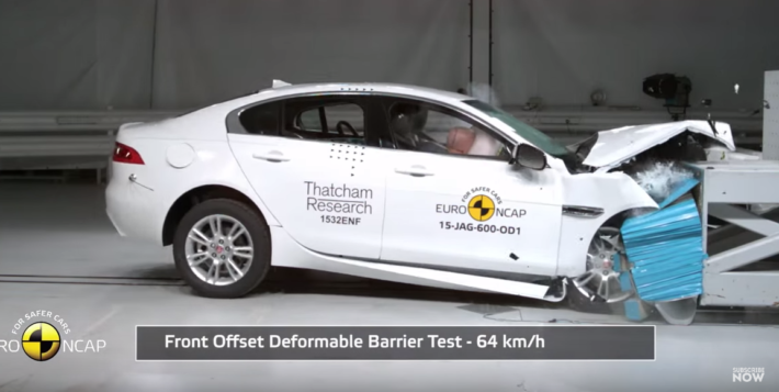 For Safety! Euro NCAP Crashes Brand New Jaguar XE Sedan