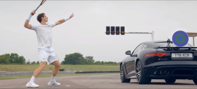 Andy Murray’s 160 MPH Stunt With Jaguar’s F-Type SVR