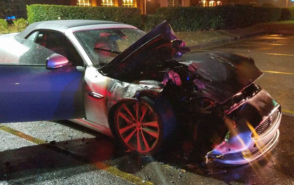 Burned 2012 XKR Convertible