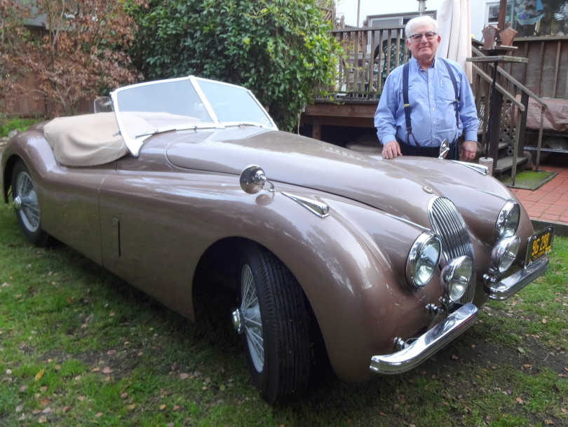 1952 Jaguar roadster restoration.