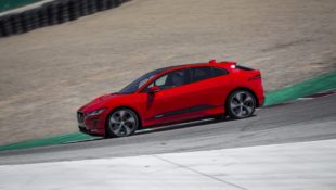 Jaguar I-PACE Laguna Seca Electric Vehicle Lap Record Monterrey Pebble Beach Concours d'Elegance Car Week Jaguarforums.com