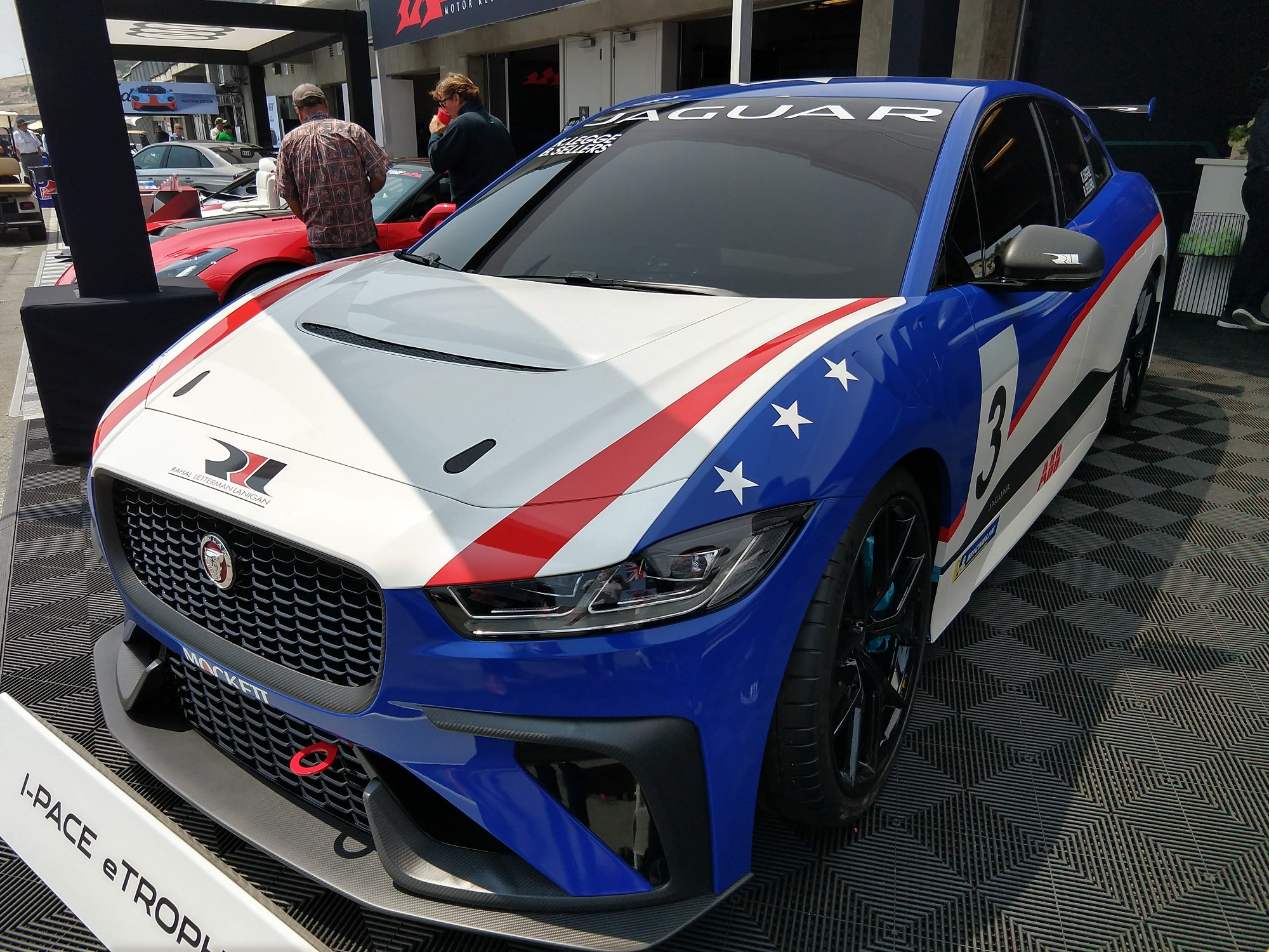 Jaguar I-PACE eTrophy Race Car Pebble Beach Car Week Jaguarforums.com