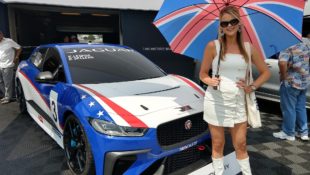Jaguar I-PACE eTrophy Race Car Pebble Beach Car Week Jaguarforums.com
