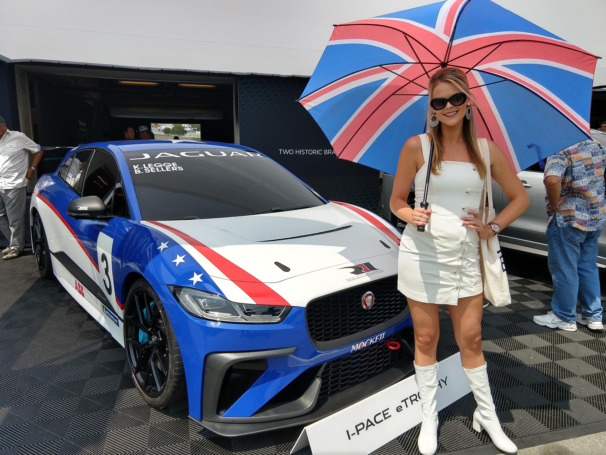 Jaguar I-PACE eTrophy Race Car Pebble Beach Car Week Jaguarforums.com