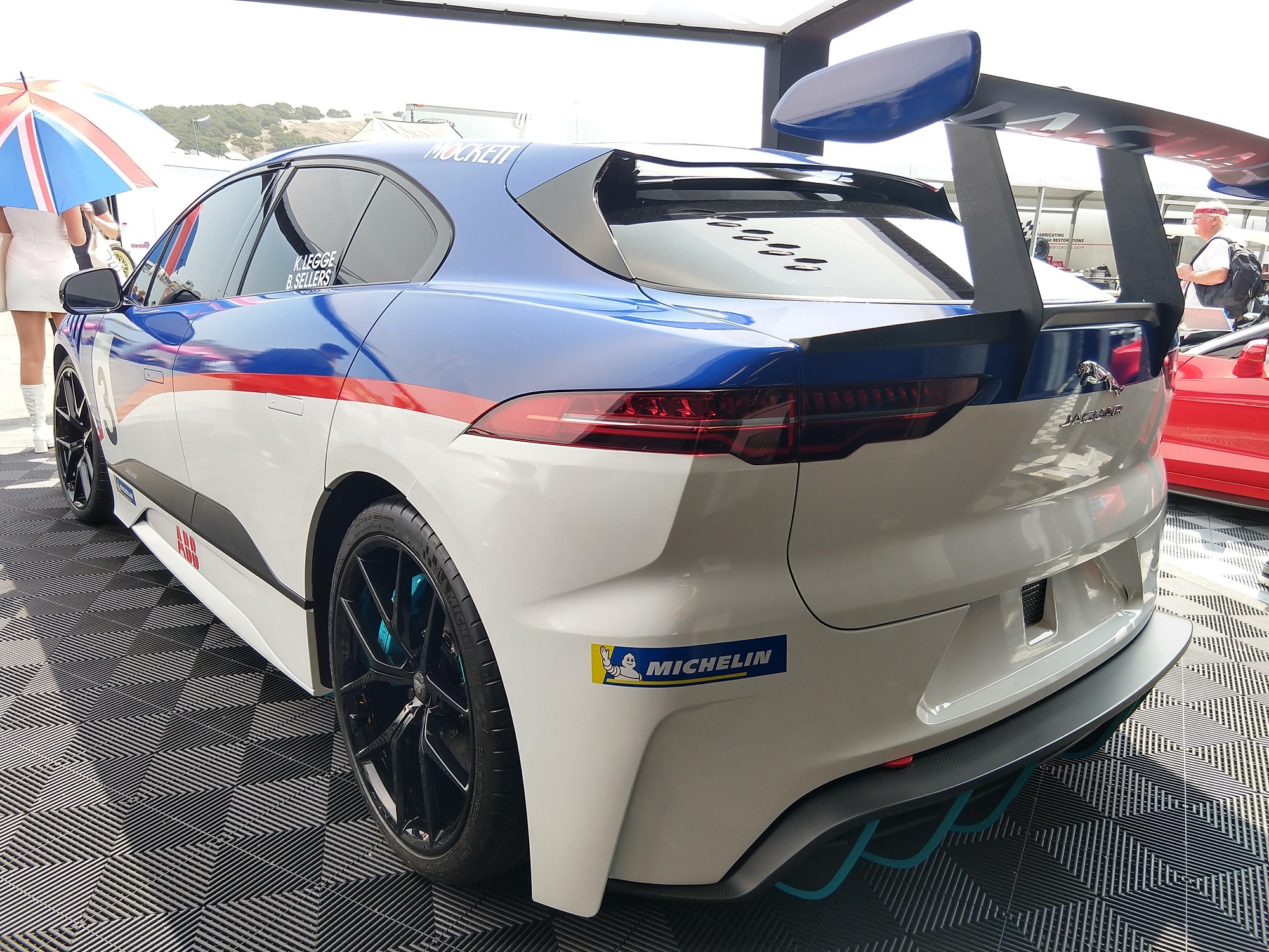 Jaguar I-PACE eTrophy Race Car Pebble Beach Car Week Jaguarforums.com