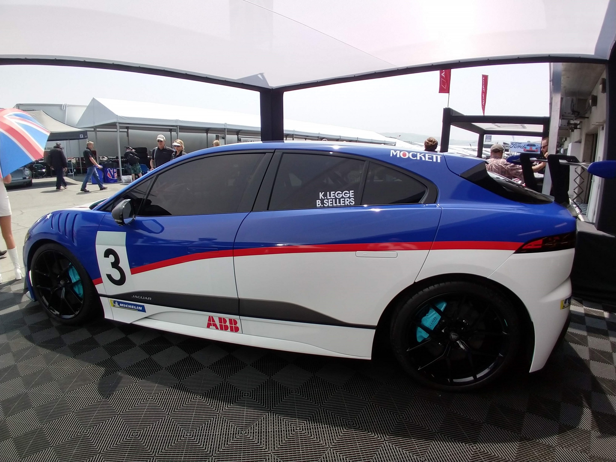 Jaguar I-PACE eTrophy Race Car Pebble Beach Car Week Jaguarforums.com