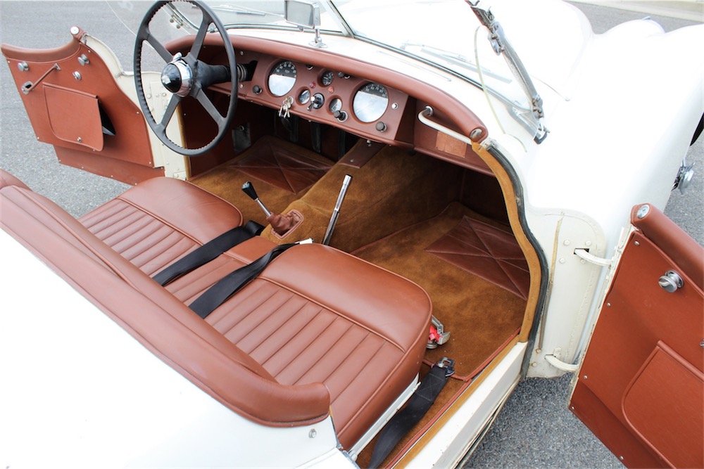 1954 XK120 SE Roadster white on brown.