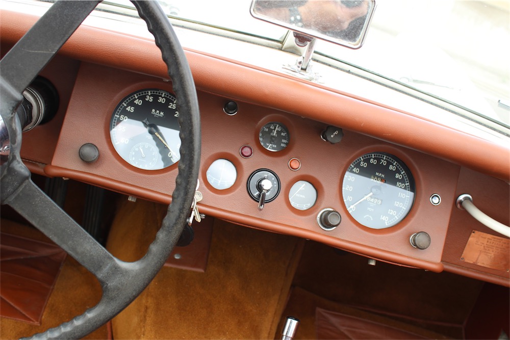 1954 XK120 SE Roadster white on brown.