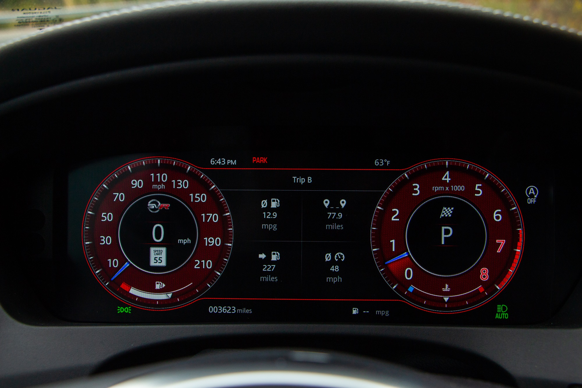 Jaguar F-PACE SVR Drive Review Jake Stumph Infotainment Display Gauges Tech