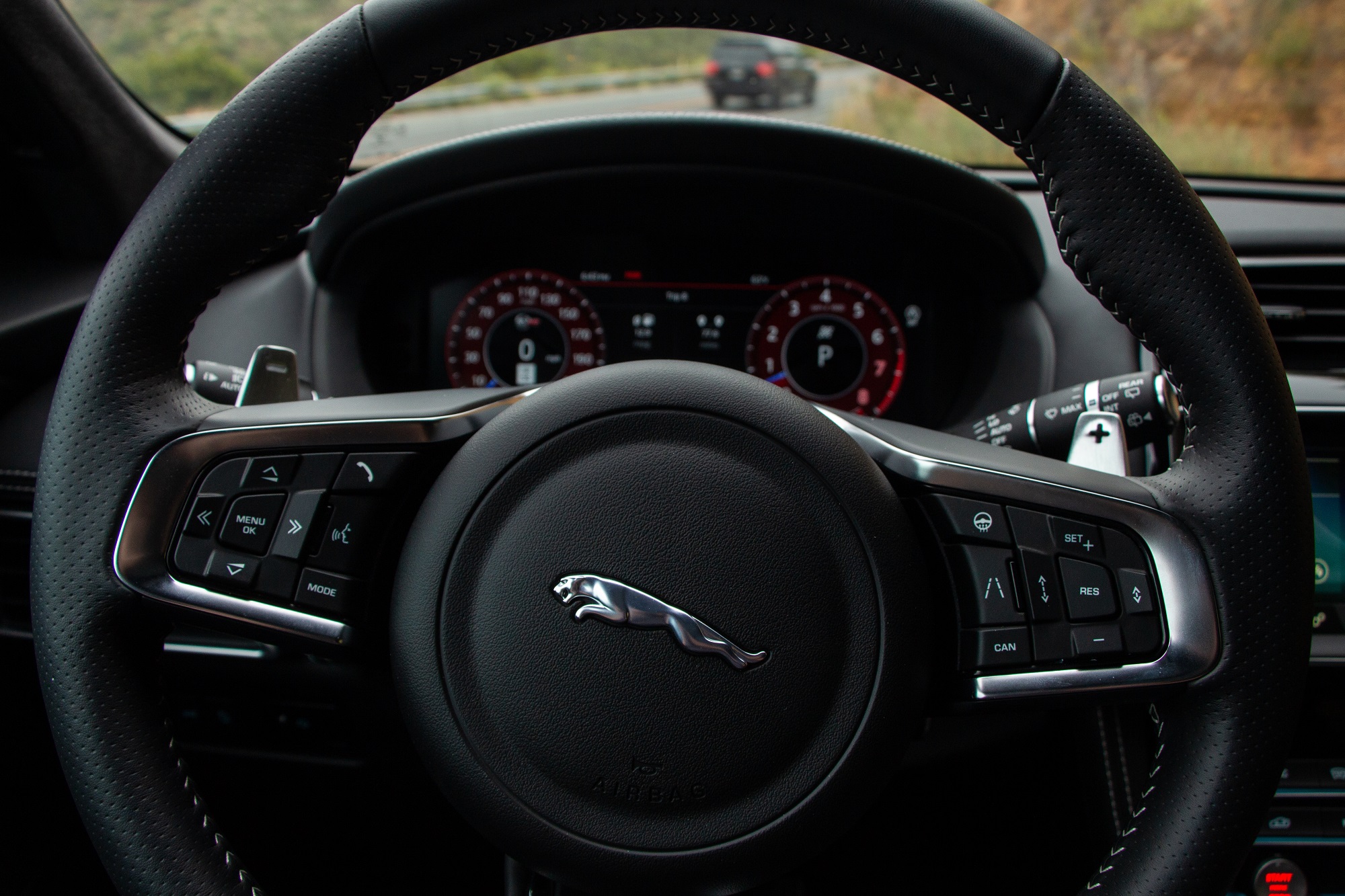 Jaguar F-PACE SVR Drive Review Jake Stumph Infotainment Display Gauges Tech