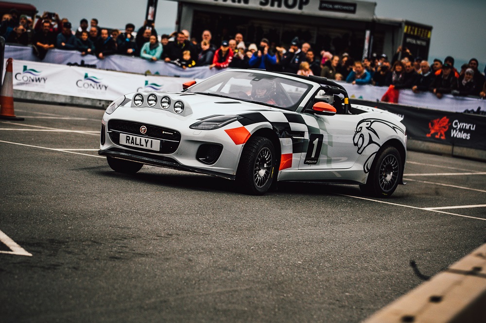 jaguar f type rally car makes final appearance at 2019 wales rally
