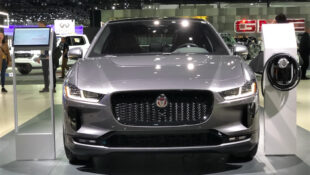 Jaguar iPace 400EV at L.A. Auto Show in Los Angeles California