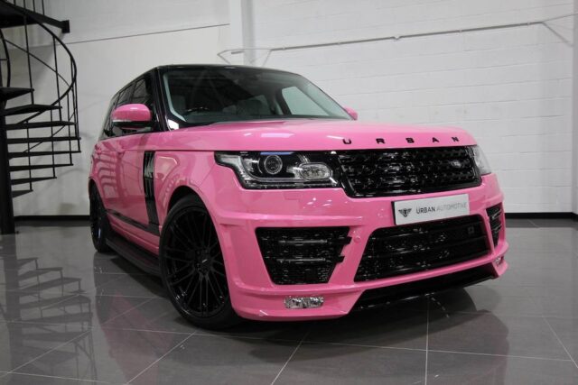 Katie Price's Pink Range Rover