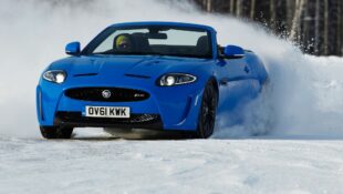 Jaguar XKR-S Convertible snow